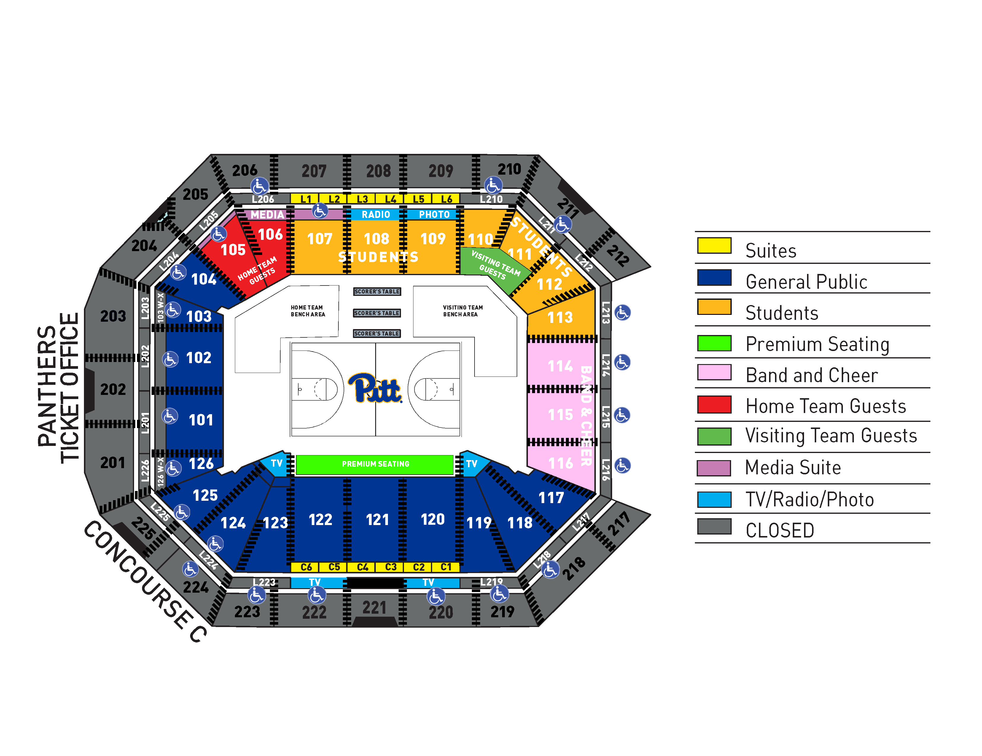 Seating Charts Petersen Events Center. americanairlinescenter com seating c...