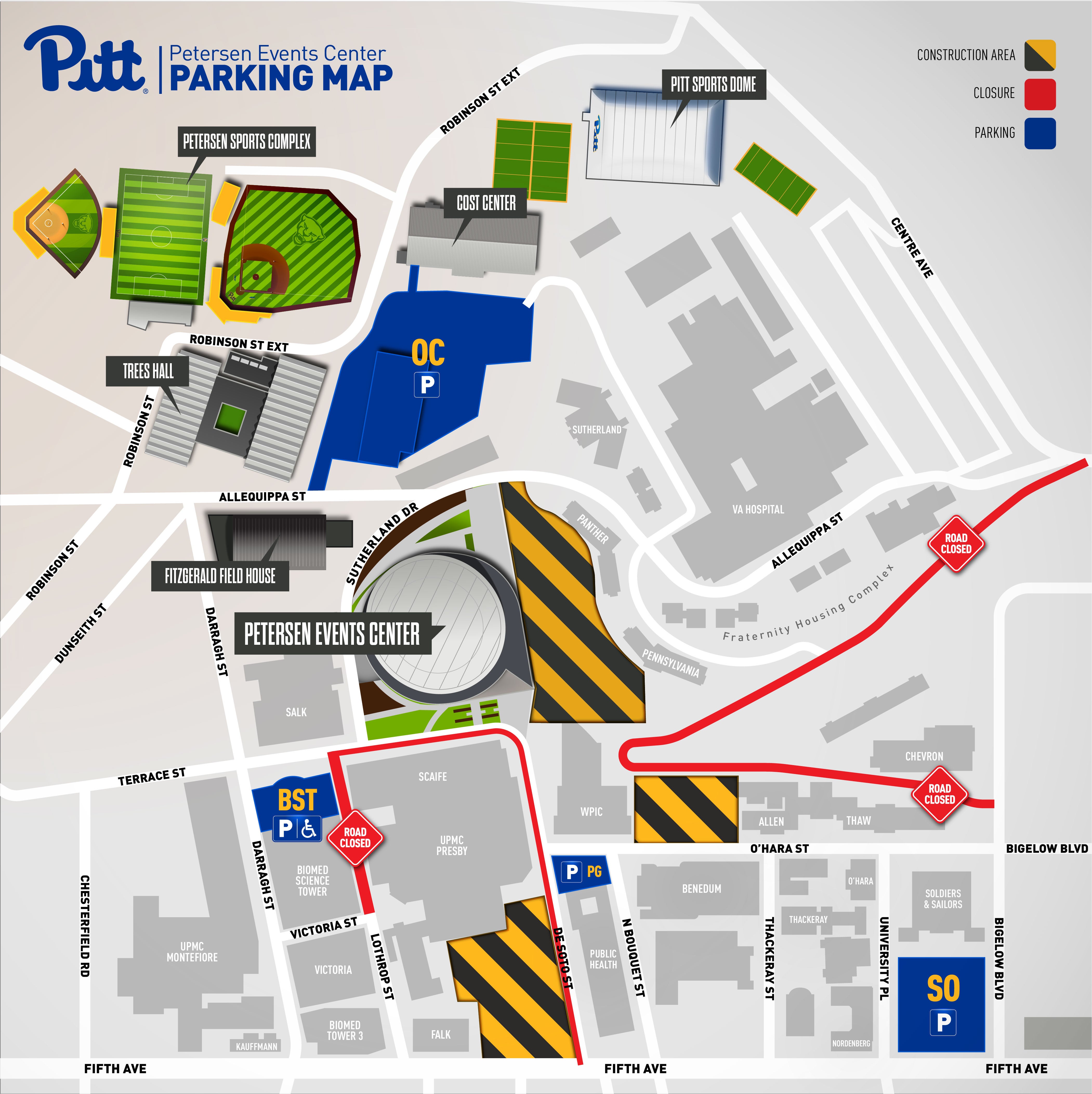 Directions & Parking Petersen Events Center